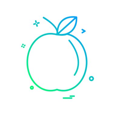 Beyaz arka plan üzerinde meyve simge vektör