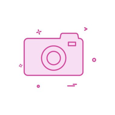 Kamera simgesi tasarım vektörü