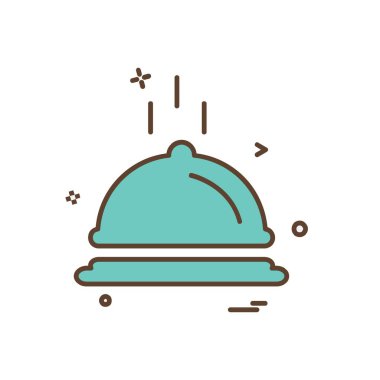 Gıda simgesi tasarım vektörü