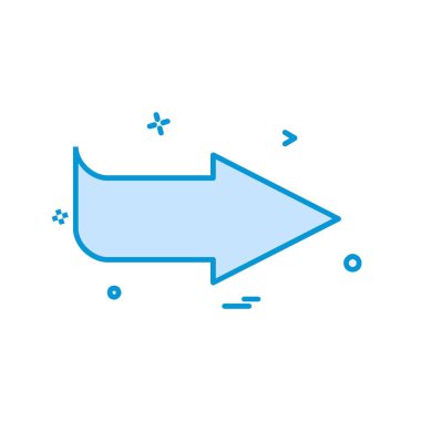 Sağ ok simge tasarlamak vektör