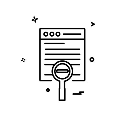 Web yerleşim simgesi tasarım vektörü