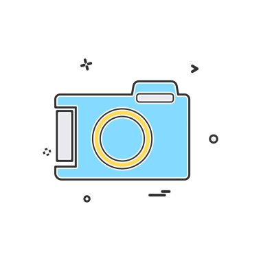 Kamera simgesi tasarım vektörü