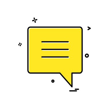 Sohbet simgesi tasarım vektörü