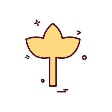 Yaprak simge tasarlamak vektör 