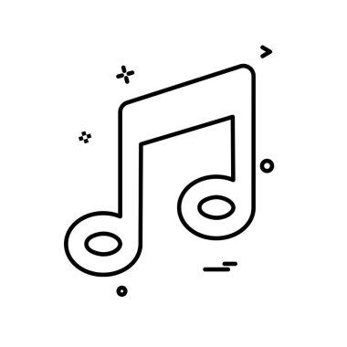Müzik simge tasarlamak vektör