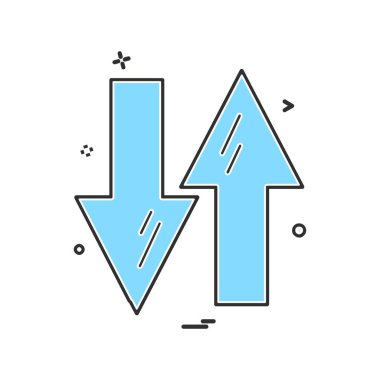 Ok simgesi tasarım vektörü