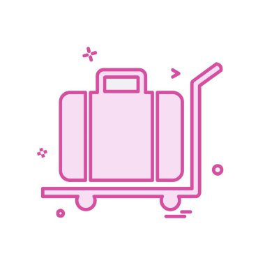 Evrak Çantası'nı simge tasarlamak vektör 