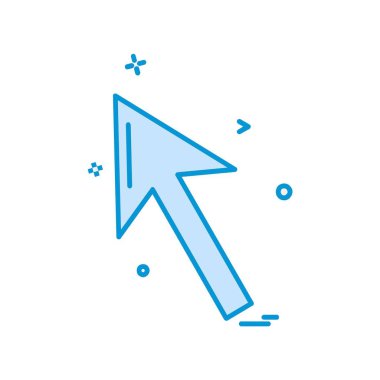 Yukarı ok simgesi tasarım vektörü