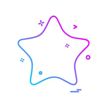 Yıldız simgesi tasarlamak vektör 