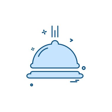 Gıda simgesi tasarım vektörü