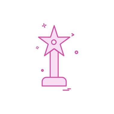 Ödül simgesi tasarım vektörü