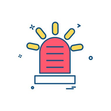 Alarm simgesi tasarım vektörü