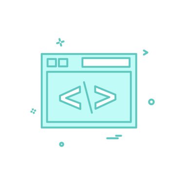 Bilgisayar simgesi tasarım vektörü