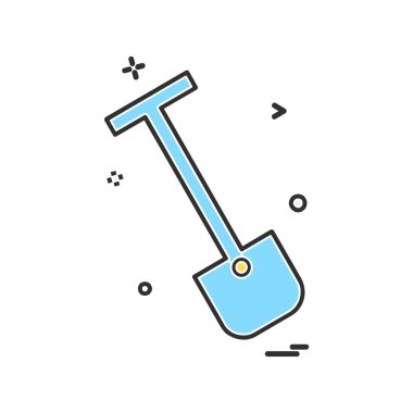 Donanım aracı simgesi tasarım, renkli vektör çizim 