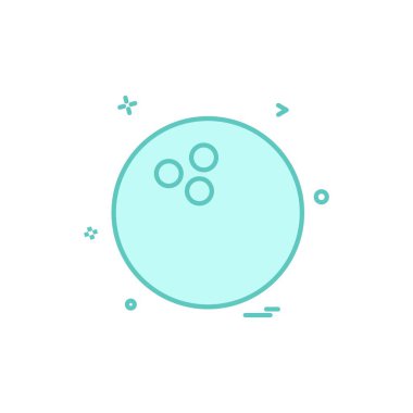 bowlling simge vektör tasarımı