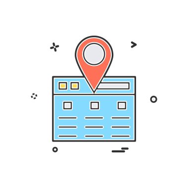 Navigasyon simge tasarlamak vektör