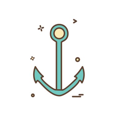 Çapa simge tasarlamak vektör