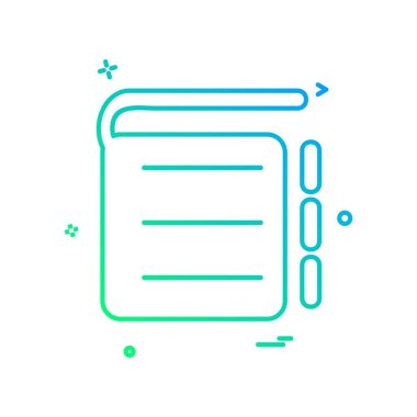 defter simge tasarlamak vektör