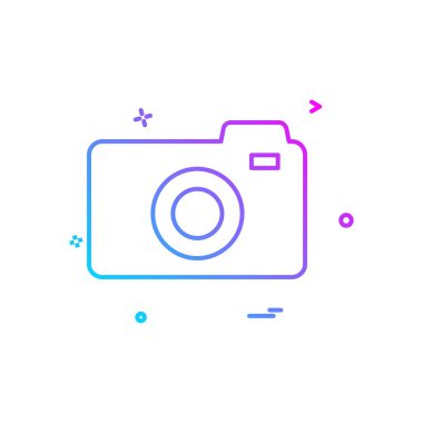 Kamera simgesi tasarım vektörü