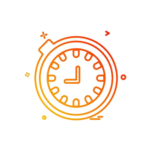 Icono Tiempo Diseño Vector Colorido Ilustración — Vector de stock