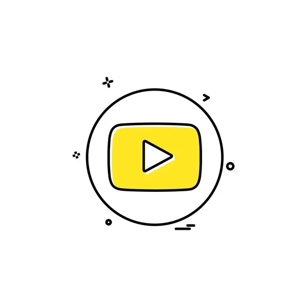 Medianetwerk Social Youtube — Stockvector