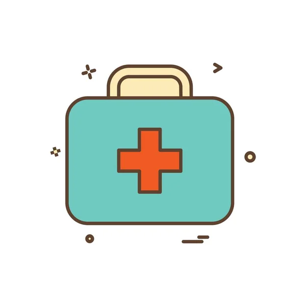 Diseño Icono Médico Ilustración Vectores Colores — Vector de stock