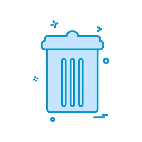 Trash Icon Design Vektor — Stockvektor