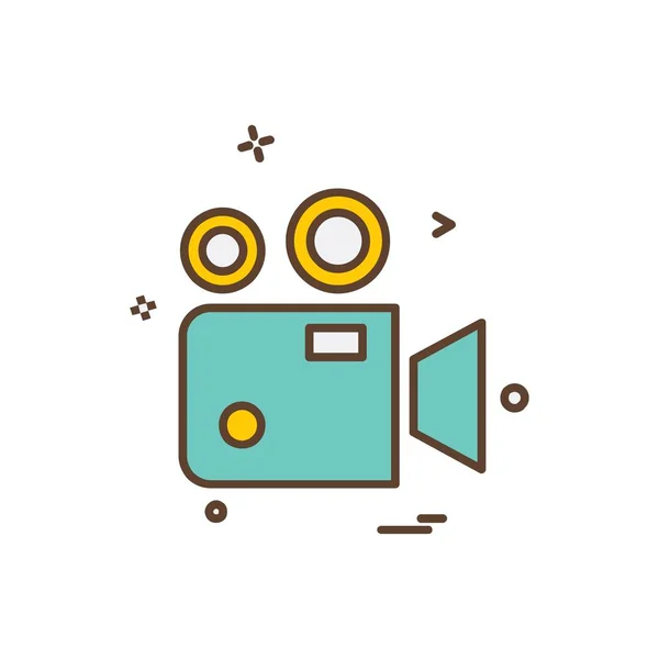 Camcoder Icon Design Vektor Illustration — Stockvektor