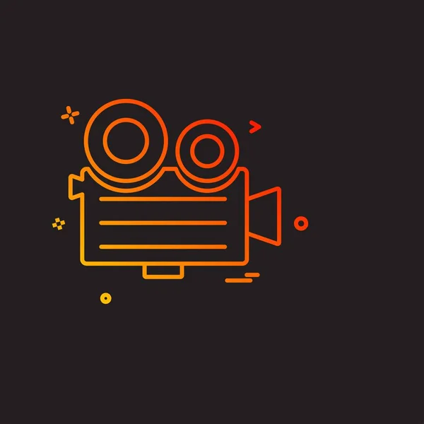 Media Camera Pictogram Ontwerp Vector — Stockvector