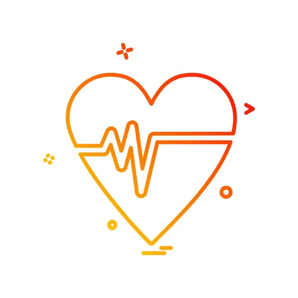 Valentine Day Icon Design Vecteur — Image vectorielle