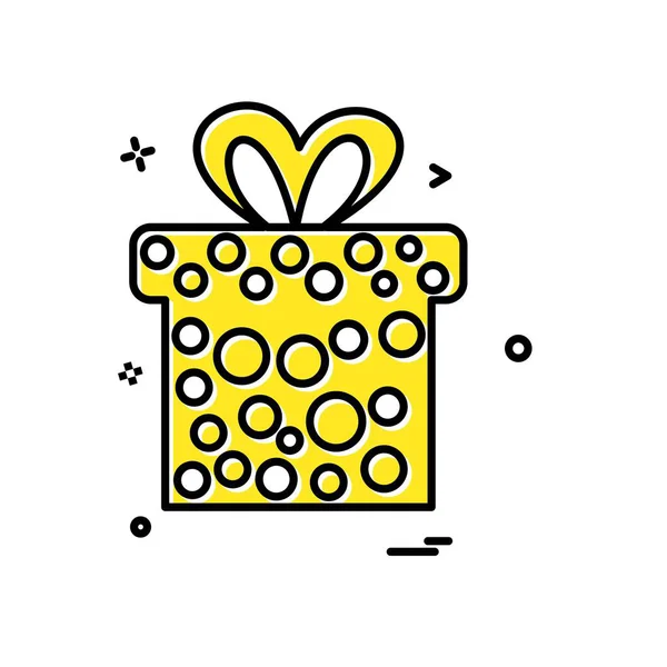 Giftbox Icon Design Vector Illustration — Stock Vector