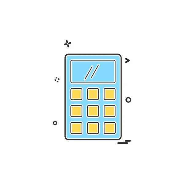 Calculadora Icono Diseño Vector — Vector de stock