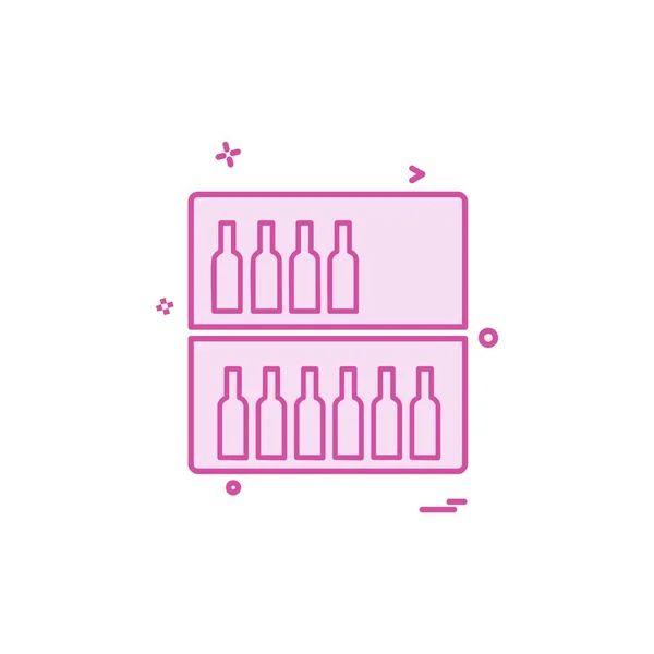 Drink Pictogram Ontwerp Kleurrijke Vectorillustratie — Stockvector