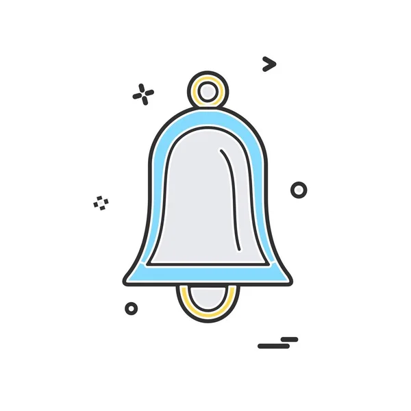 Campana Icono Diseño Vector — Vector de stock