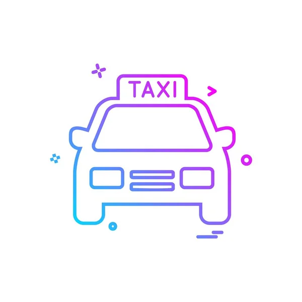Designvektor Für Taxisymbole — Stockvektor