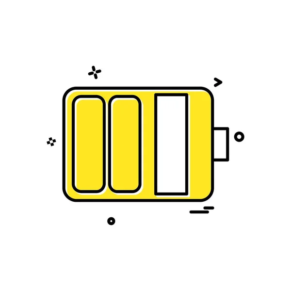 Battery Icon Design Vector — Stock Vector