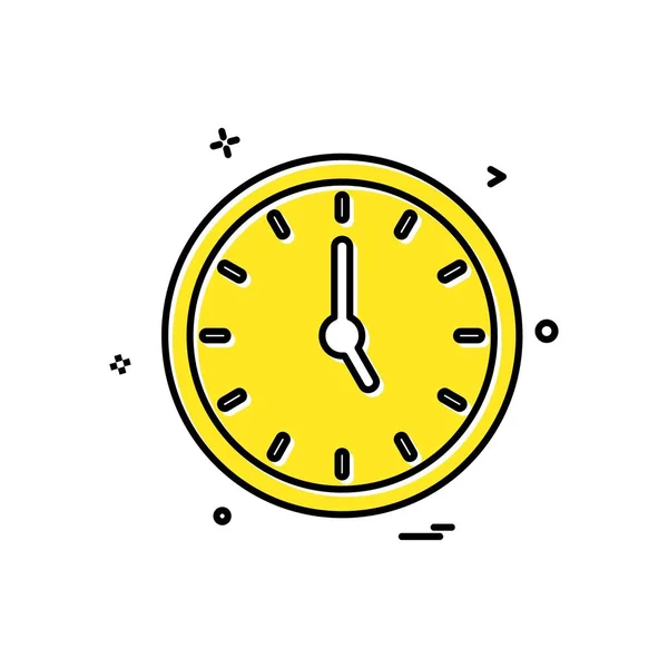 Icono Tiempo Diseño Vector Colorido Ilustración — Archivo Imágenes Vectoriales