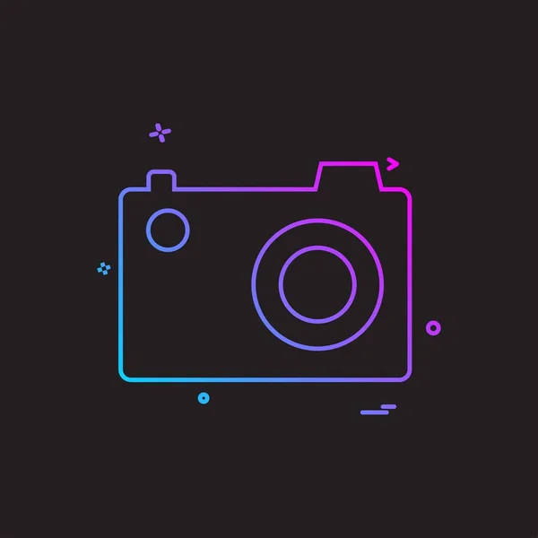 Cam Pic Picture Photo Icon Vector Design — стоковый вектор