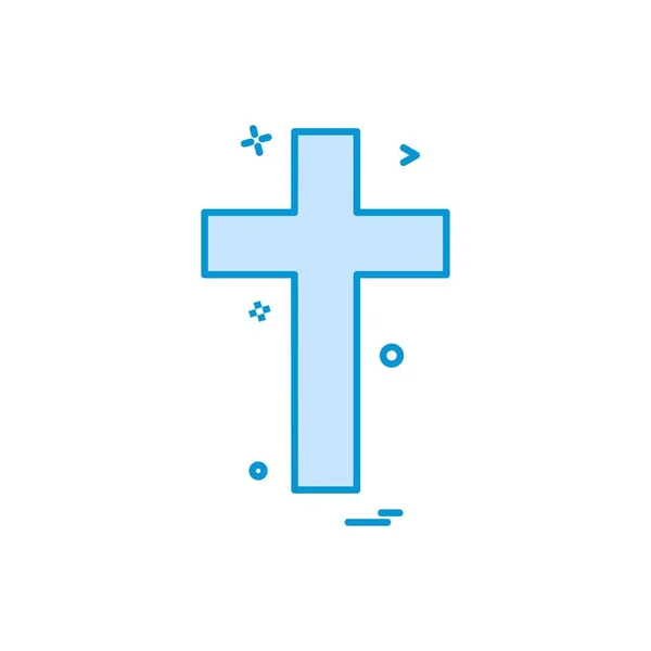 Religion Cross Christian Icon Vector Design — Stock Vector