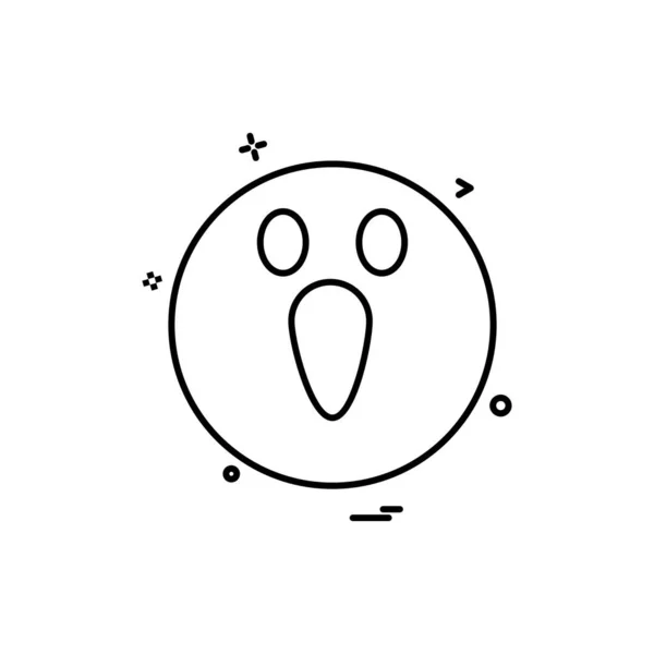 Emoji Icon Design Vektorillustration — Stockvektor