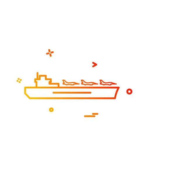 Wektor Projektowania Ikon Marynarki Wojennej — Wektor stockowy