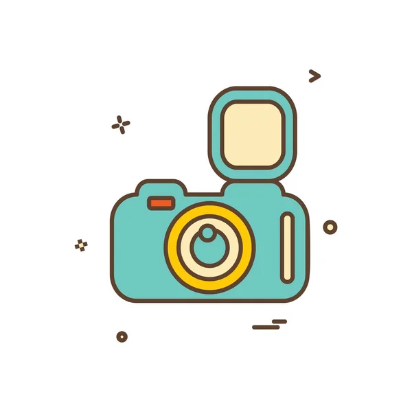 Camera Icon Design Vector — Stock Vector