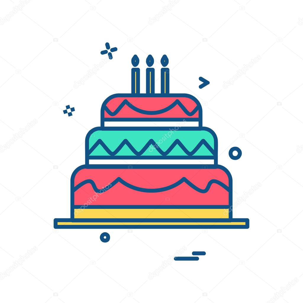 Birthday icon design vector 