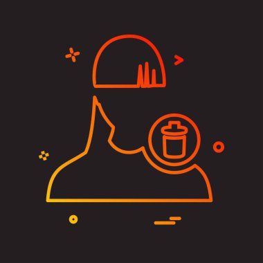 Kadın simge tasarlamak vektör