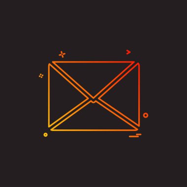 multimedya medya mektup simge vektör tasarım mesaj