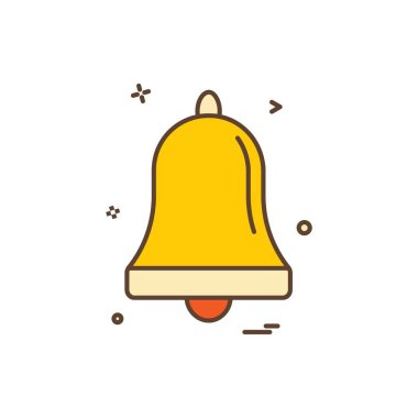 Çan alarm halka simge vektör tasarımı 