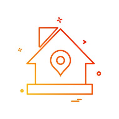 Ev simgesi tasarım vektörü