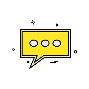 İleti simge tasarlamak vektör