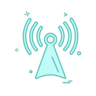 Wifi simge tasarım vektörü