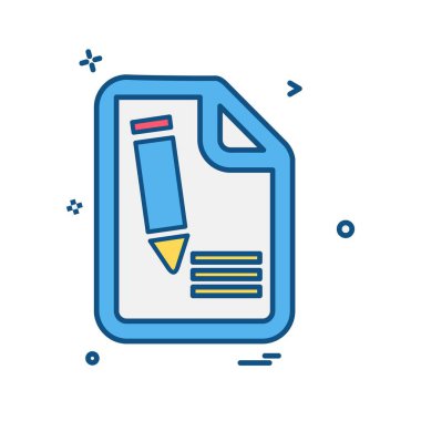 Dosya simgesi tasarım vektörü